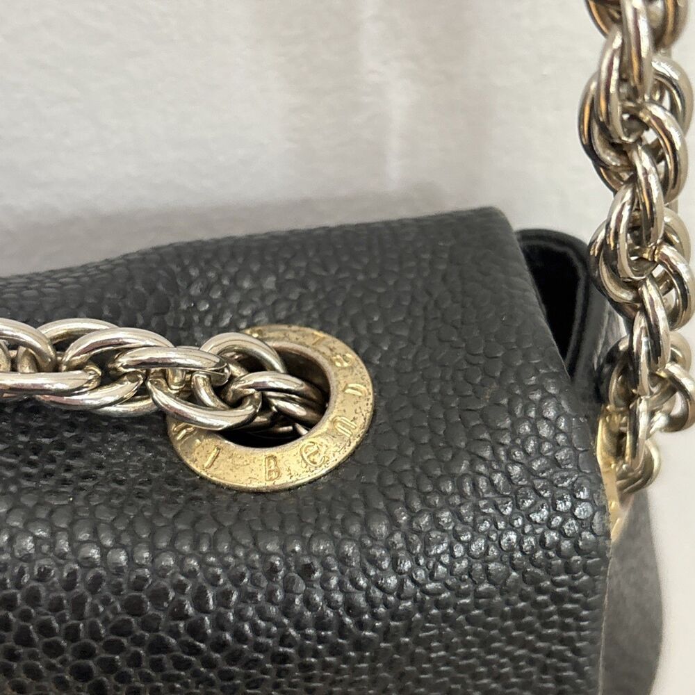Henri Bendel Milliner Chain Pebbled Leather Shoulder Crossbody Retro Glam 90sY2K - Picture 3 of 9